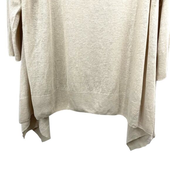 Acrobat 100% linen boxy top blouse Size 3X neutral  boho lagenlook‎ - Picture 4 of 6